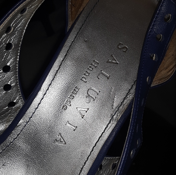 Beautiful Hand made Saluvia heels - Picture 7 of 7